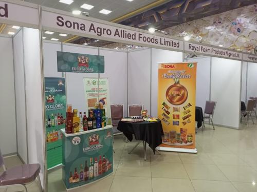 Display stand dedicated to Sona Agro Allied Foods Limited